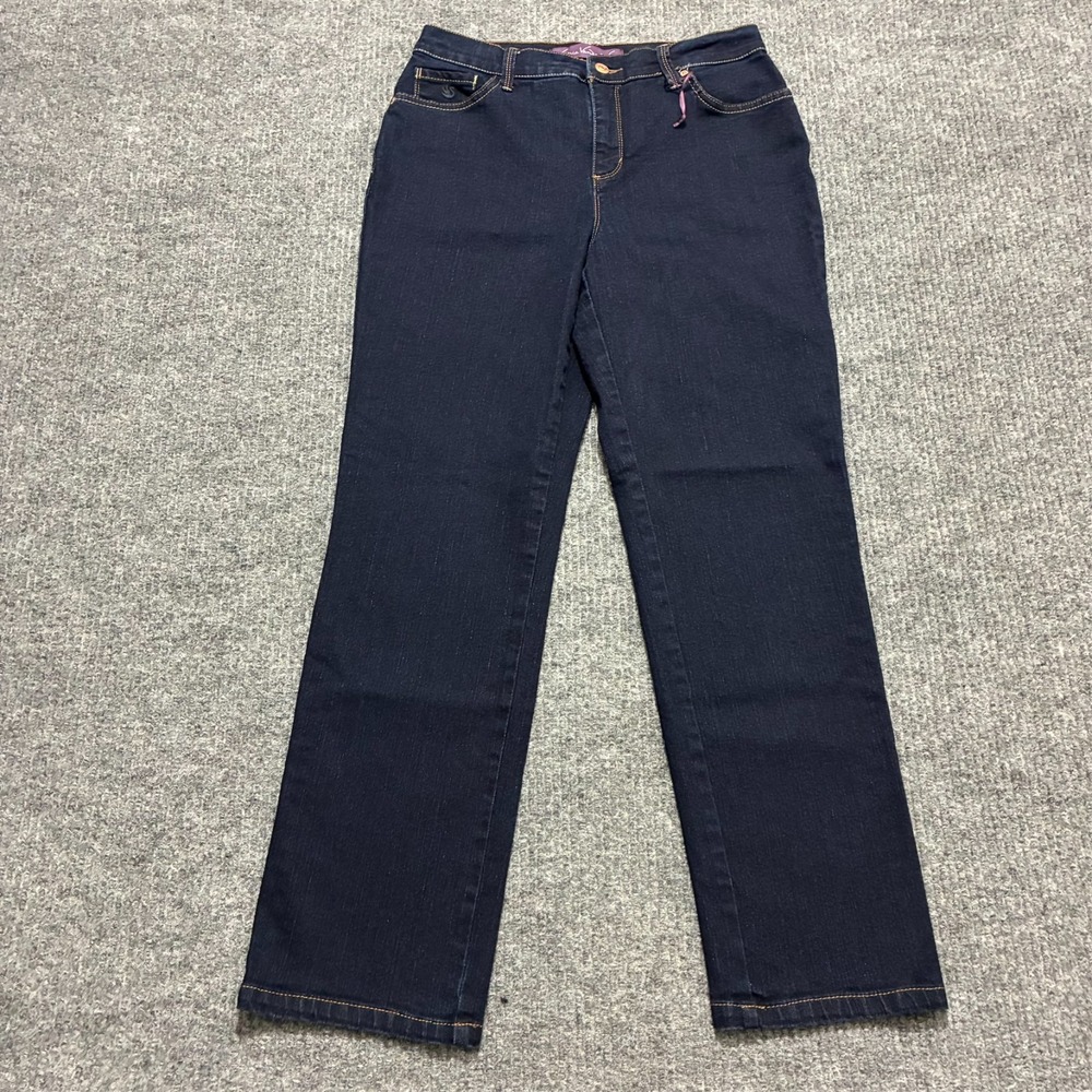 Gloria Vanderbilt Amanda Womens‎ Jeans Size 6 Short Blue Denim Stretch Mid Rise